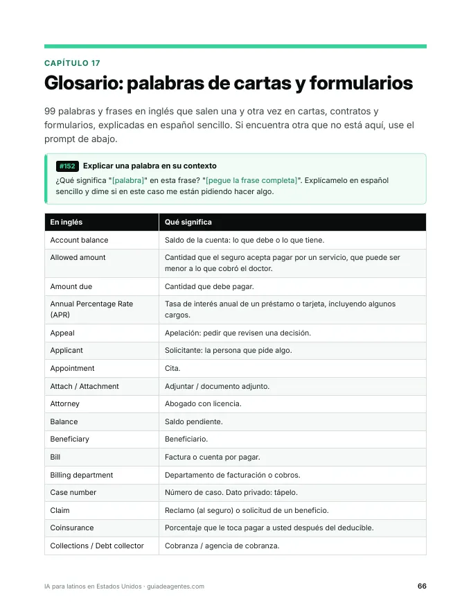 Página de muestra: Glosario inglés–español