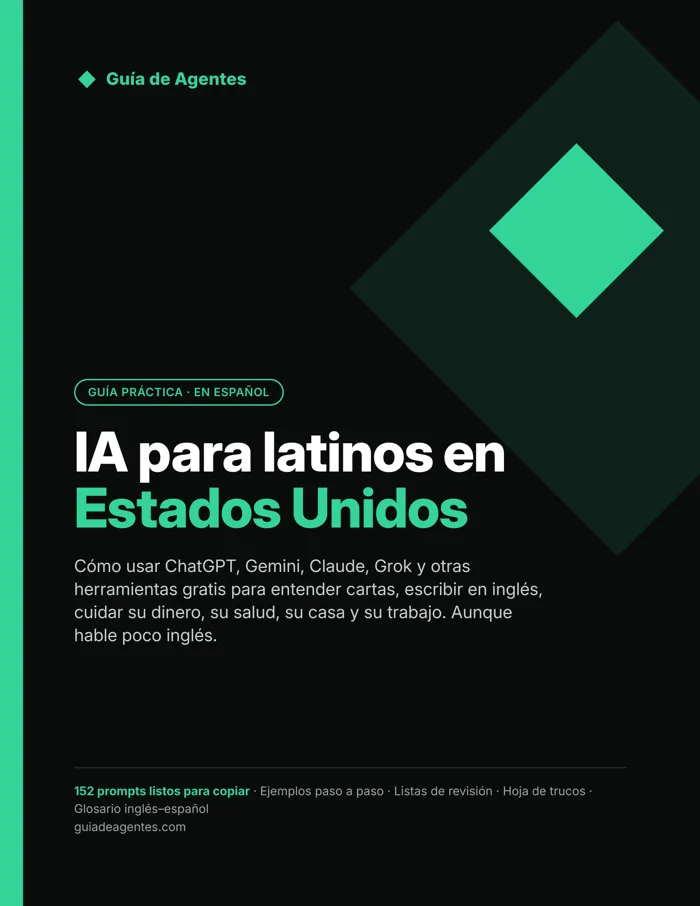 Portada de la guía IA para latinos en Estados Unidos